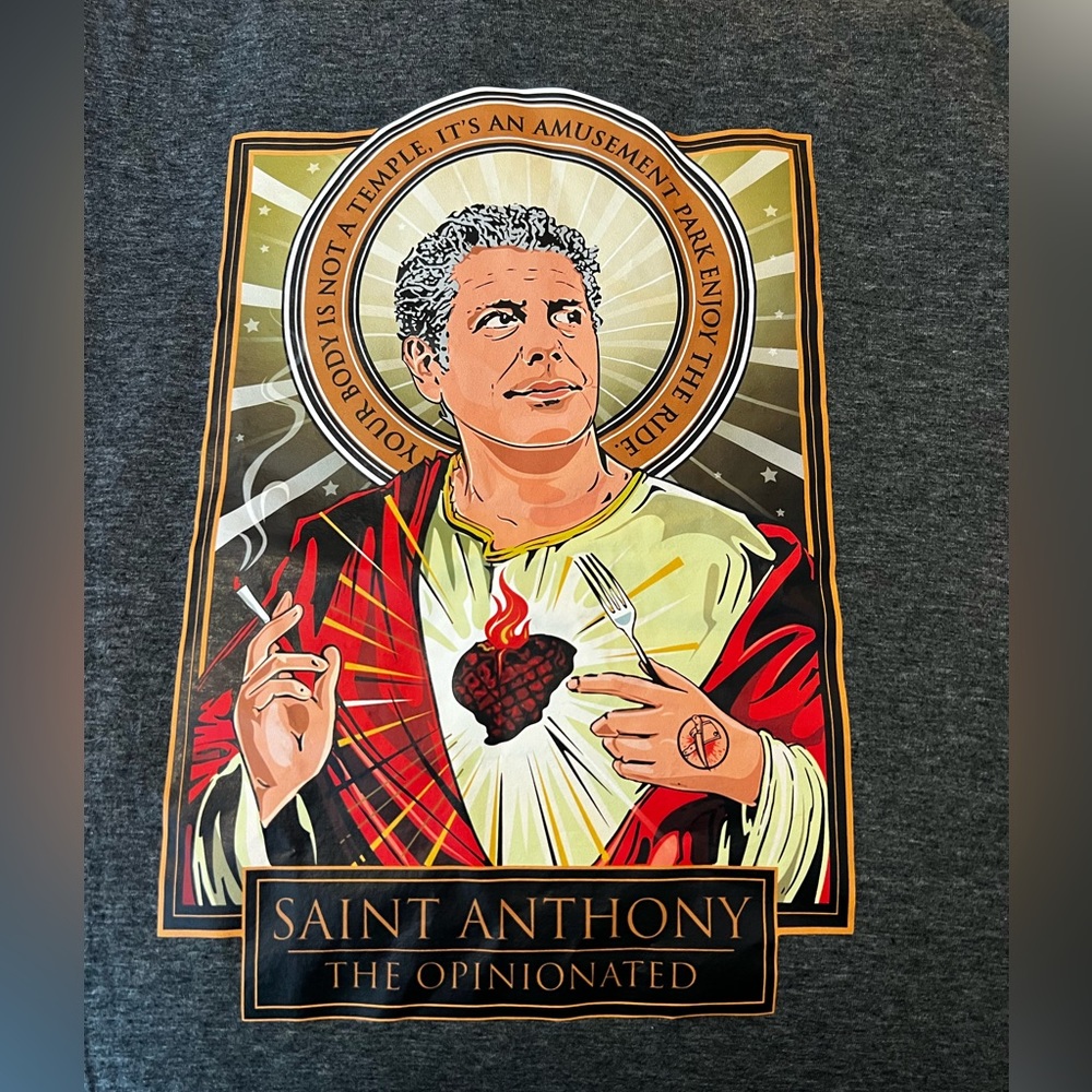 Anthony Bourdain tribute tee